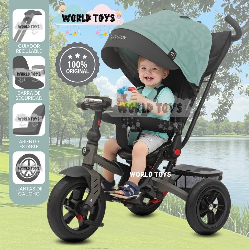 Triciclo Guiador para Niños EVOLUTION Edición Limitada Light Green