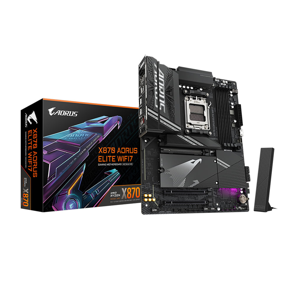 Placa Base GIGABYTE AORUS X870 Elite AM5 - Compatibilidad DDR5 Rendimiento Superior y Conectividad