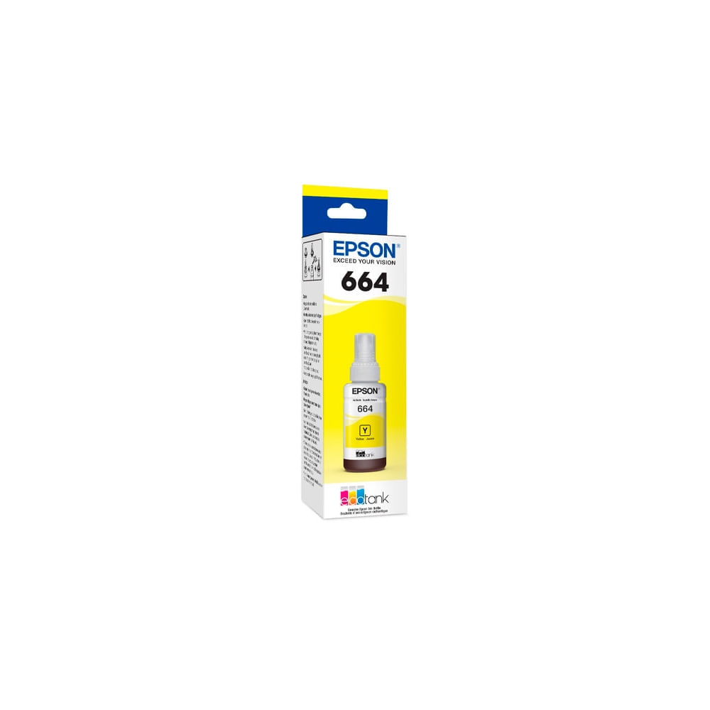 Tinta Epson 664 Amarillo Compatible L210 L355 L555 - Alta Calidad y Rendimiento Optimo
