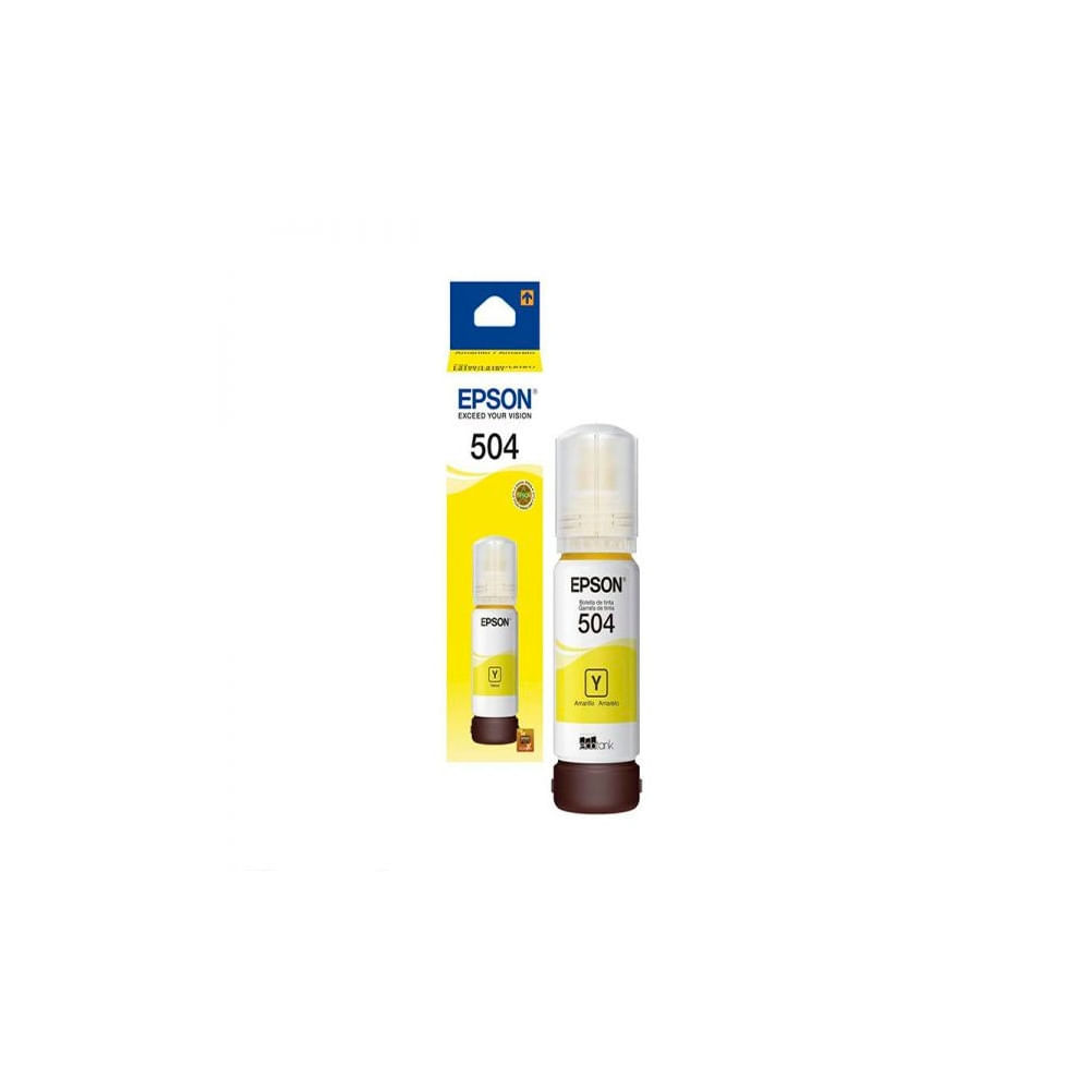 Tinta Epson 504 Amarillo 70ml Compatible con L4150 L4160 y L6171 - Alta Calidad de Impresión