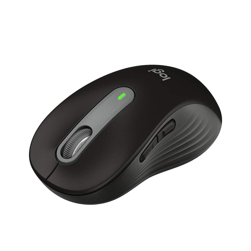 Mouse Logitech Signature M650 Silent Large Izquierdo Inalámbrico Bluetooth Negro - Comodidad y prec