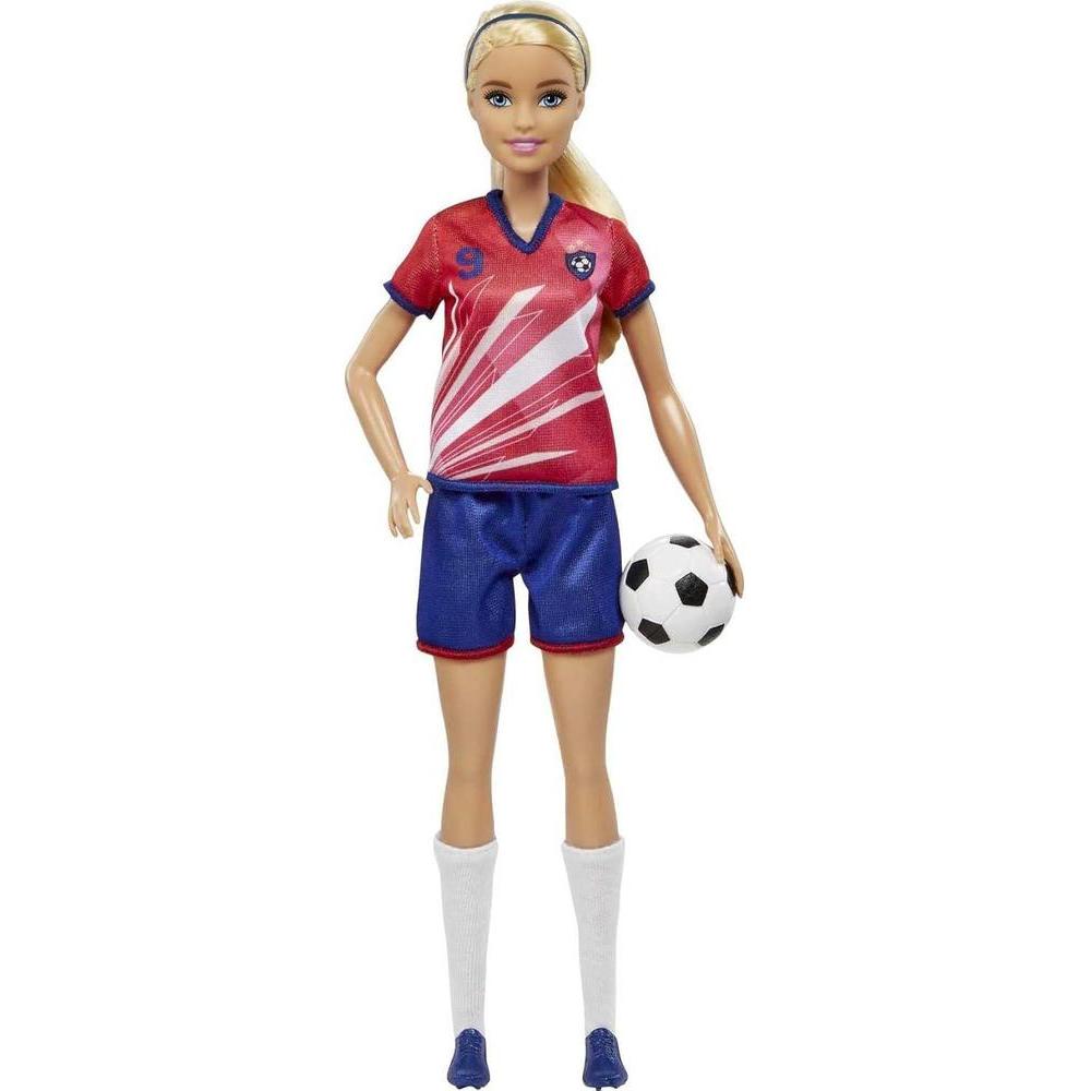 Muñeca Barbie Futbolista Barbie Cola De Caballo Rubia