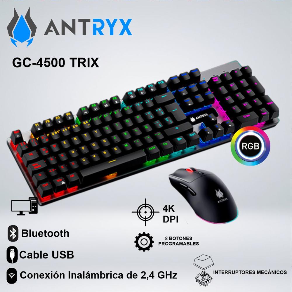 TECLADO GAMER ANTRYX GC4500 TRIX Y MOUSE