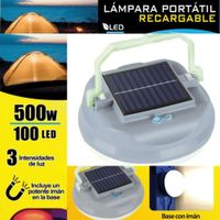 LAMPARA PORTATIL SOLAR RECARGABLE