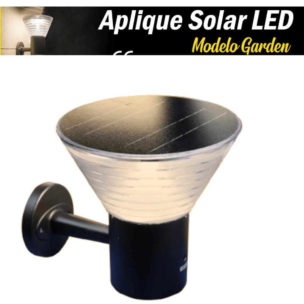 APLIQUE EXTERIOR DE PARED LED SOLAR