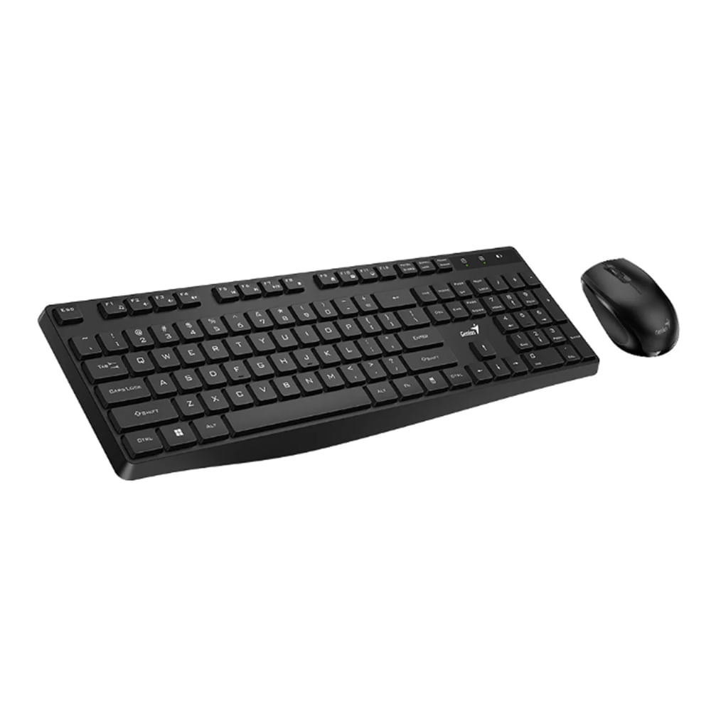 Teclado y ratón Genius KM-8206S inalámbricos multimedia USB en negro - Estilo y comodidad para tu P