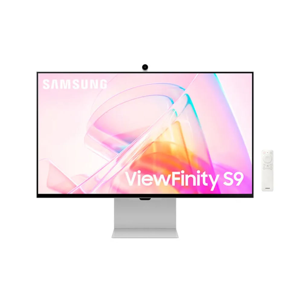 Monitor Samsung ViewFinity S9 de 27"" 5K IPS, color plata, altavoces, 600cd/m², USB y DisplayPort