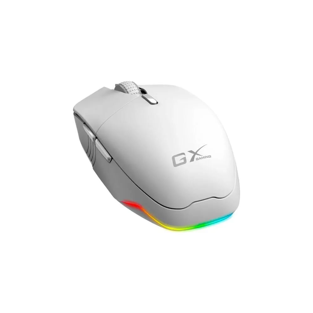 Mouse Genius GX Scorpion M8250 AI inalámbrico recargable, 3200 DPI, RGB, color blanco