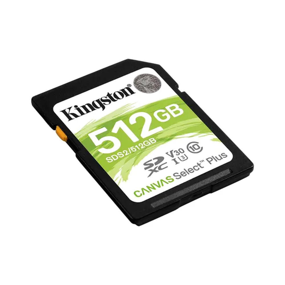 Memoria SD Kingston Canvas Select Plus 512GB - Alta velocidad y rendimiento confiable