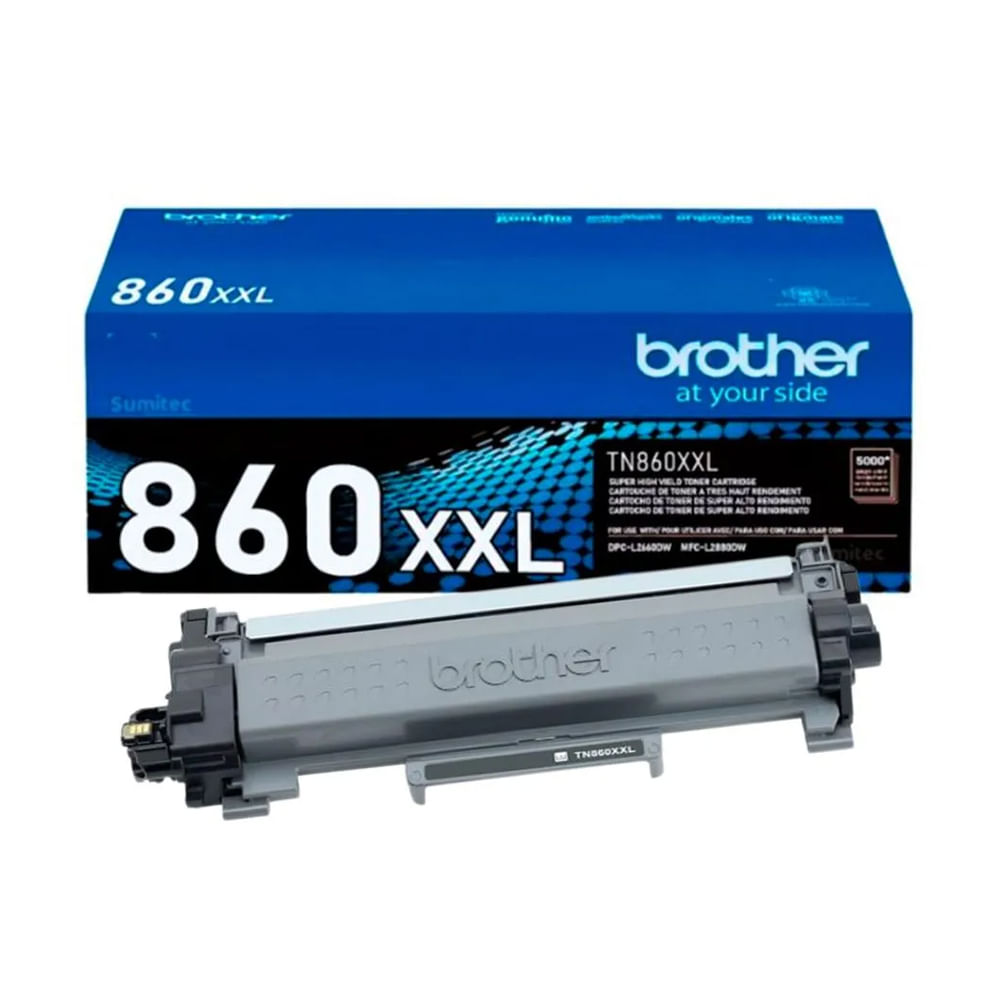 Tóner Brother TN860XXL negro original de alto rendimiento para impresoras láser