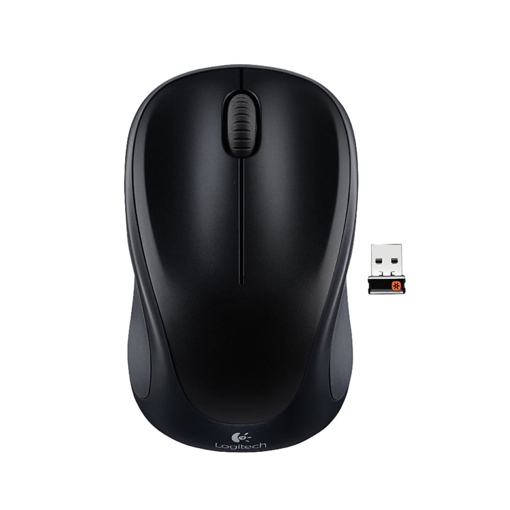 Mouse inalámbrico Logitech M317 negro con diseño ergonómico y óptimo rendimiento