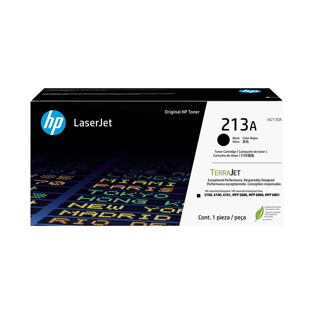 Cartucho de tóner HP 213A Negro Original para LaserJet - Alta calidad y rendimiento profesional