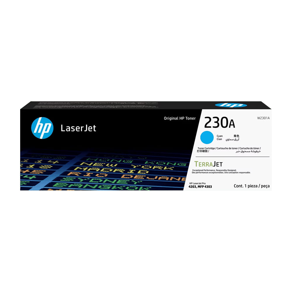Toner HP 230A Cian Original - Rinde 1800 páginas, calidad superior para tu impresora.