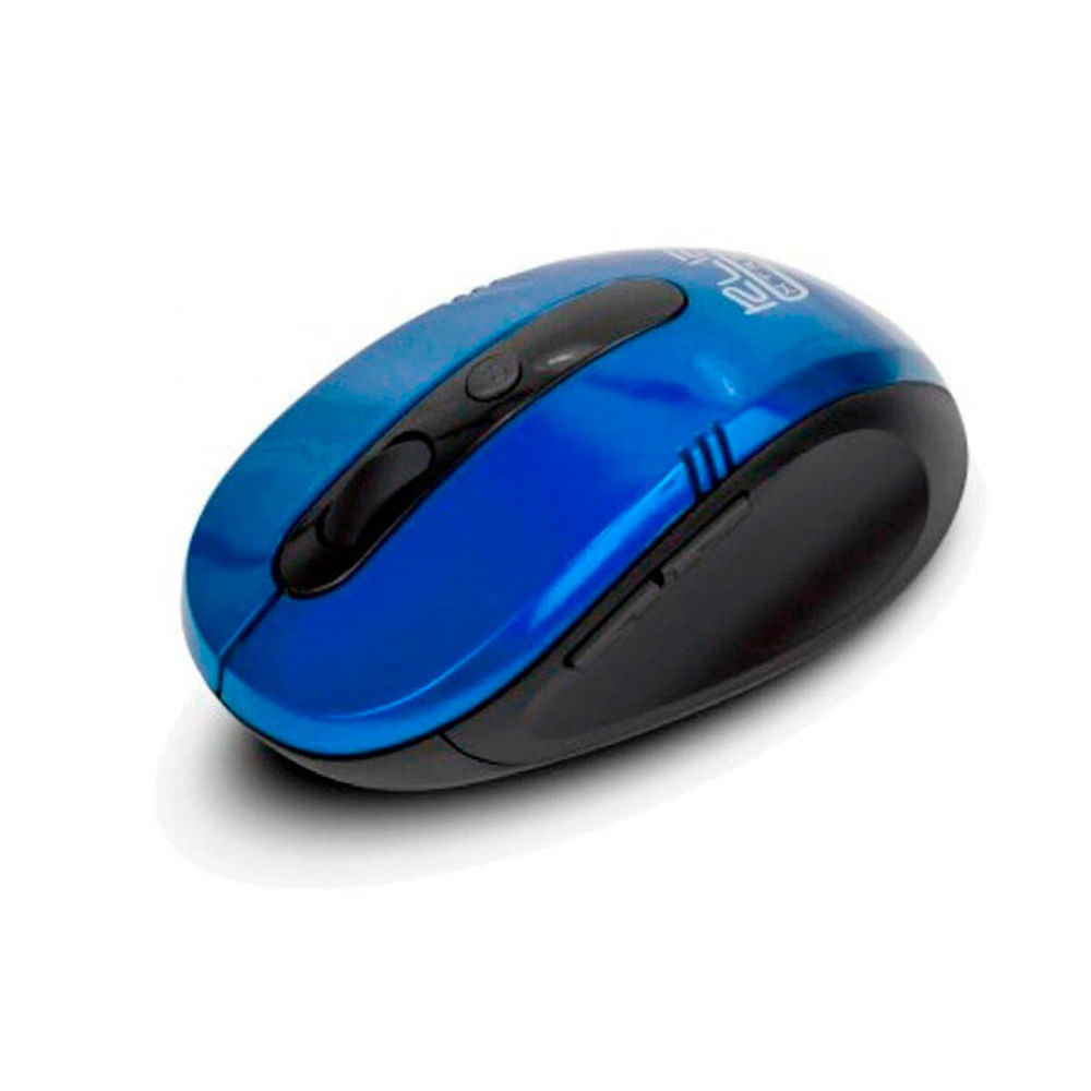 Mouse inalámbrico Klip Xtreme KMW-330BL azul, diseño ergonómico y gran precisión para gamers y uso