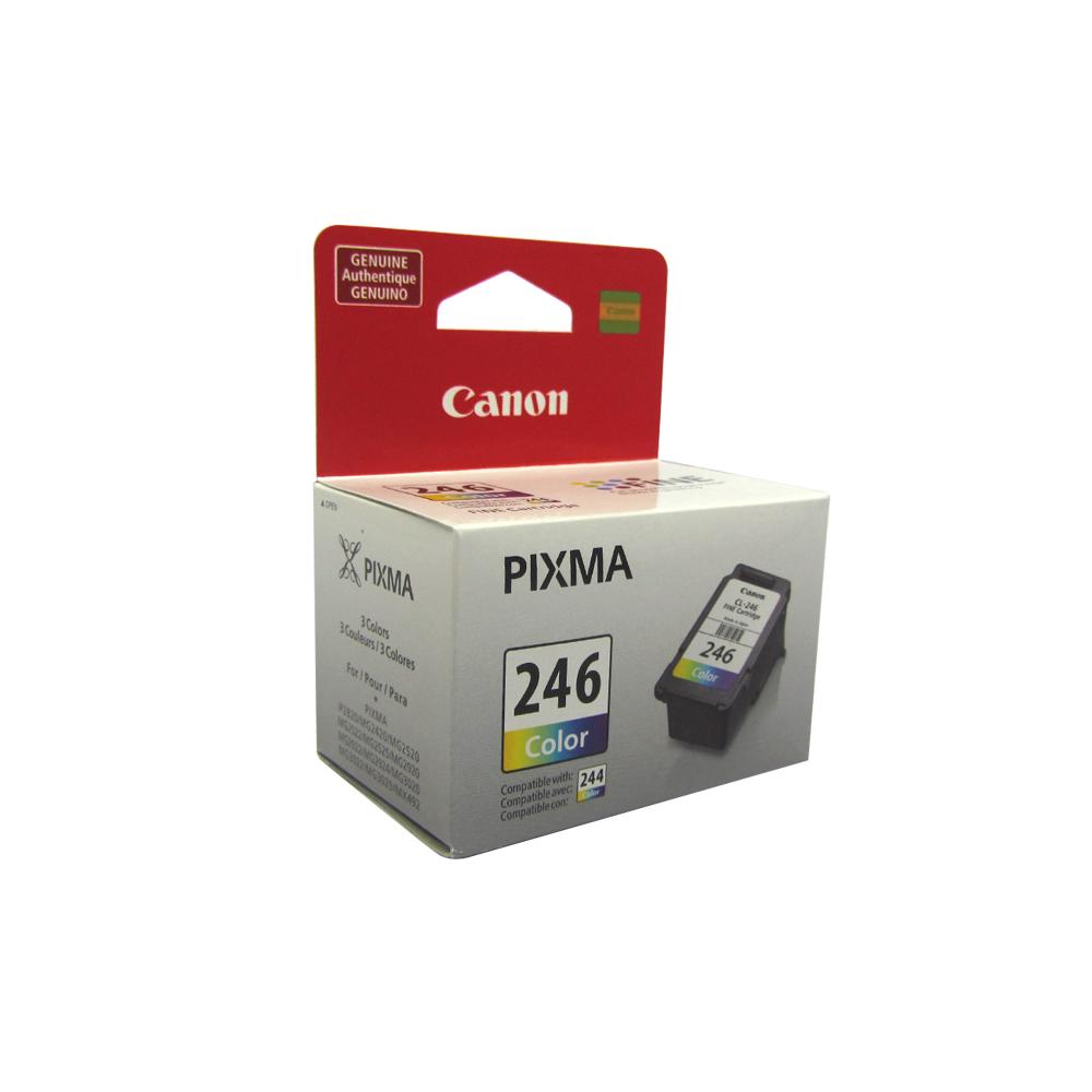 Cartucho de tinta Canon CL-246 Tri-Color, Fine Technology, rinde hasta ...