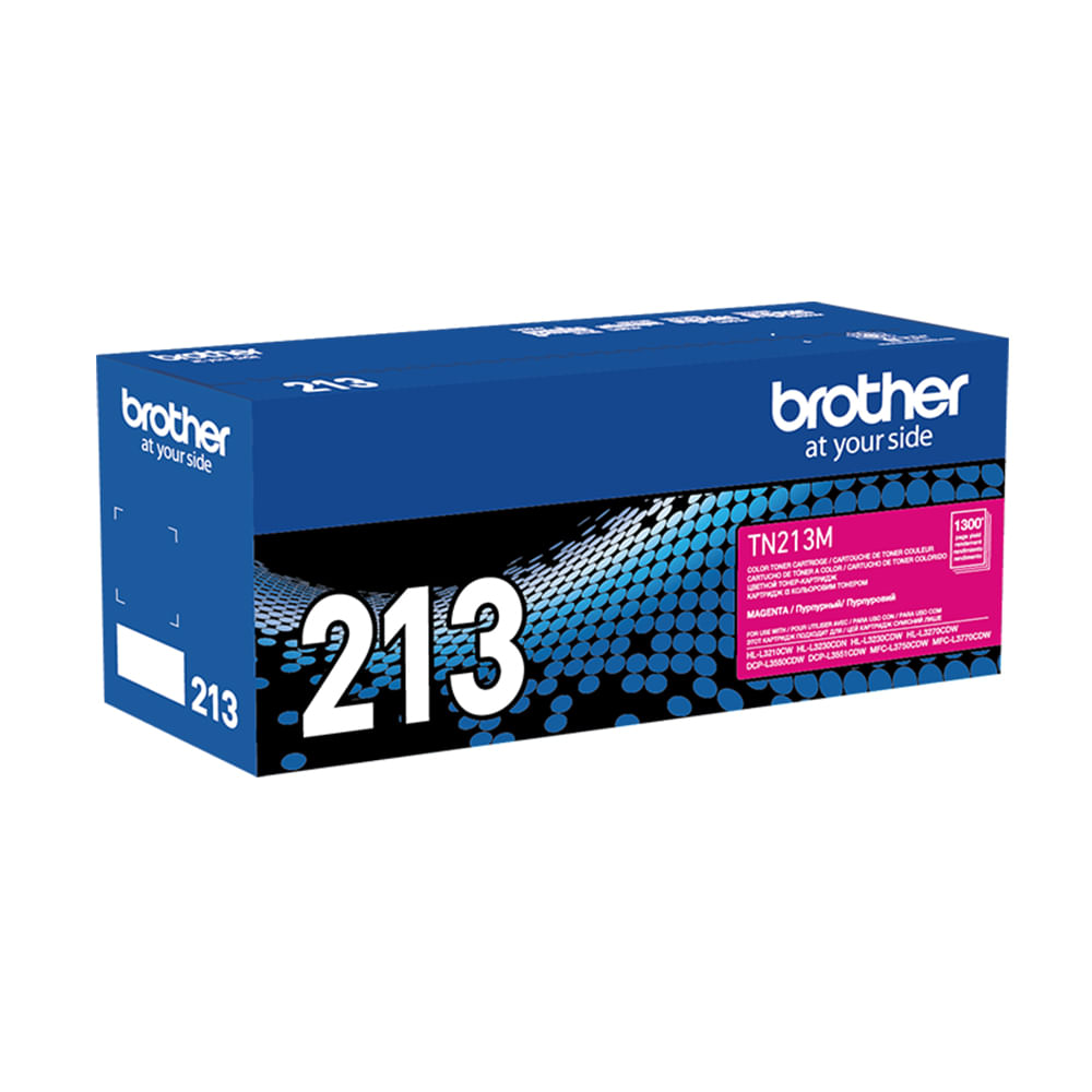 Tóner Brother TN-213M Magenta, 1300 páginas, compatible con HLL3270CDW y DCPL3551CDW
