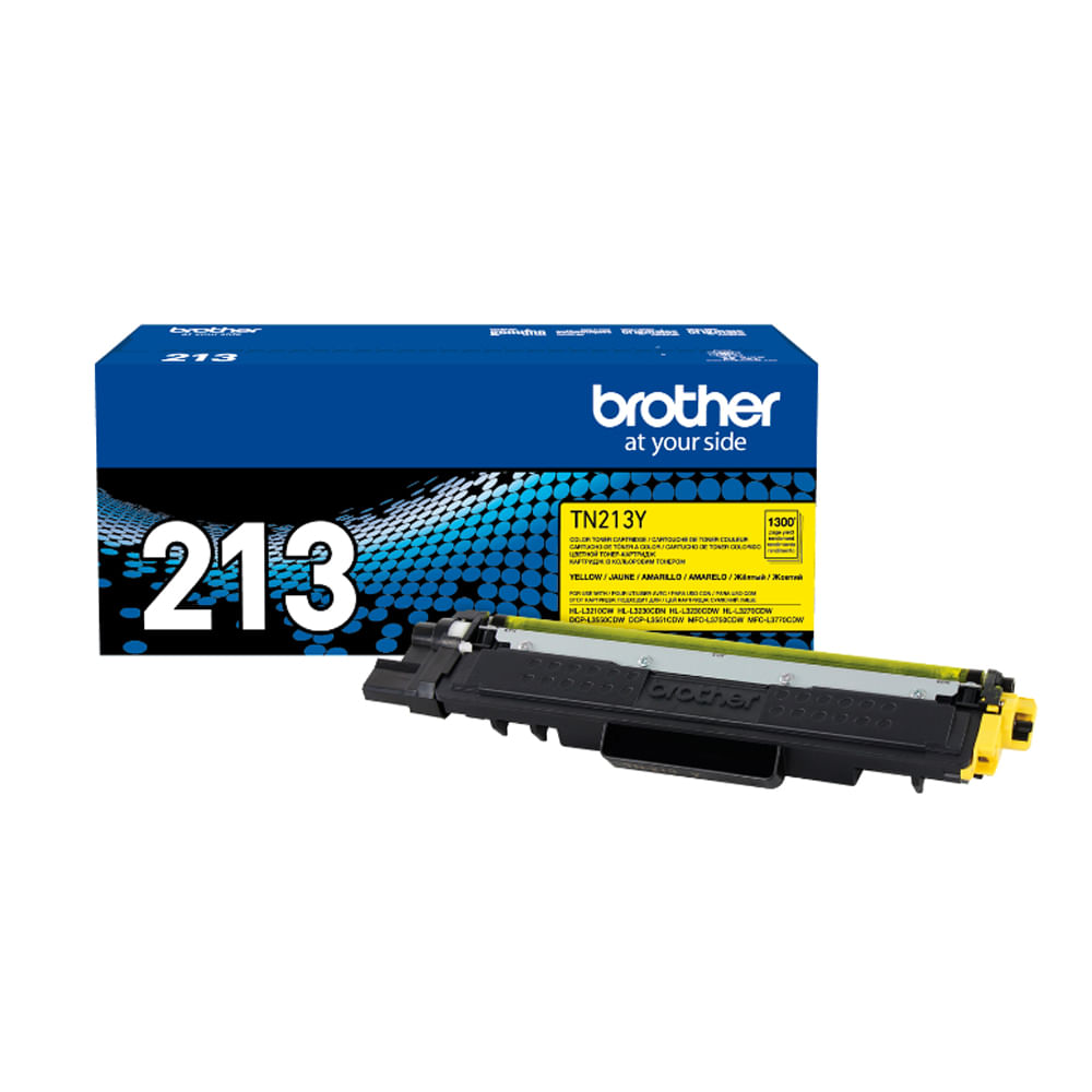 Toner amarillo Brother TN-213Y compatible para impresoras HLL3270CDW y MFCL3750CDW, 1300 páginas