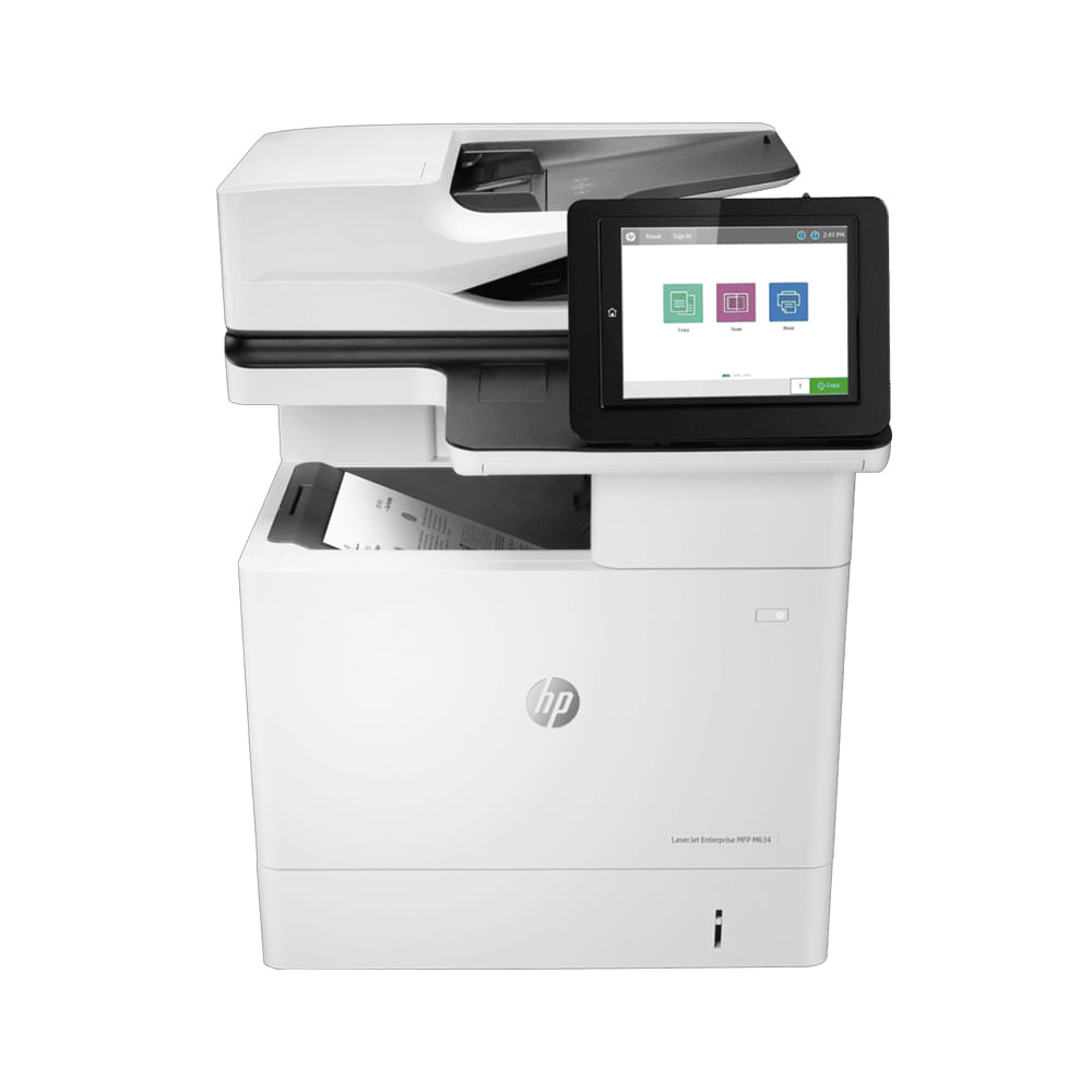 Impresora multifunción HP LaserJet M634dn - Monocromo, 52 ppm, escáner, conexión Gigabit Ethernet
