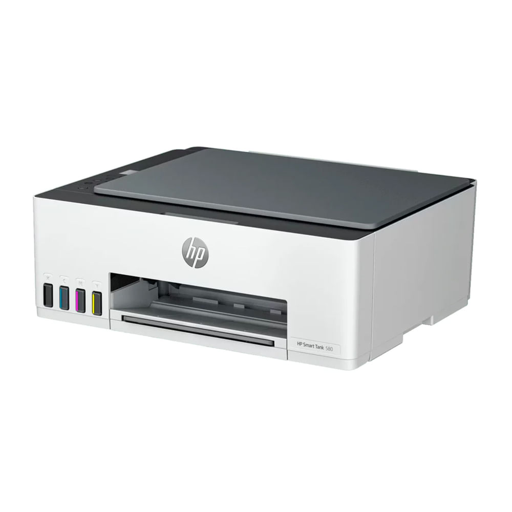 Impresora multifuncional HP Smart Tank 580 color, inalámbrica, escáner y copiadora, 4800 x 1200 dpi