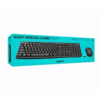 Teclado y Mouse Logitech MK295 Silent: Inalámbricos, Compactos y Silenciosos en Color Negro