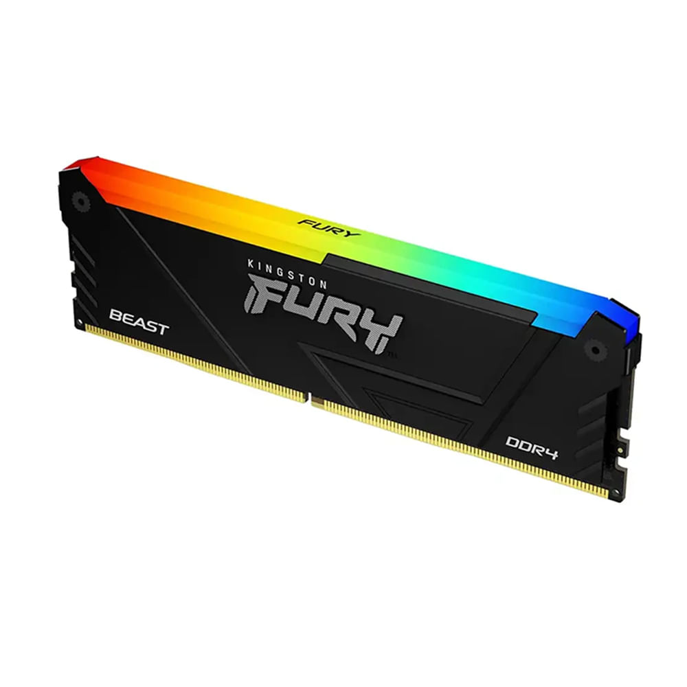 Memoria RAM Kingston Fury Beast RGB 16GB DDR4 3200MHz CL16 para juegos y alto rendimiento