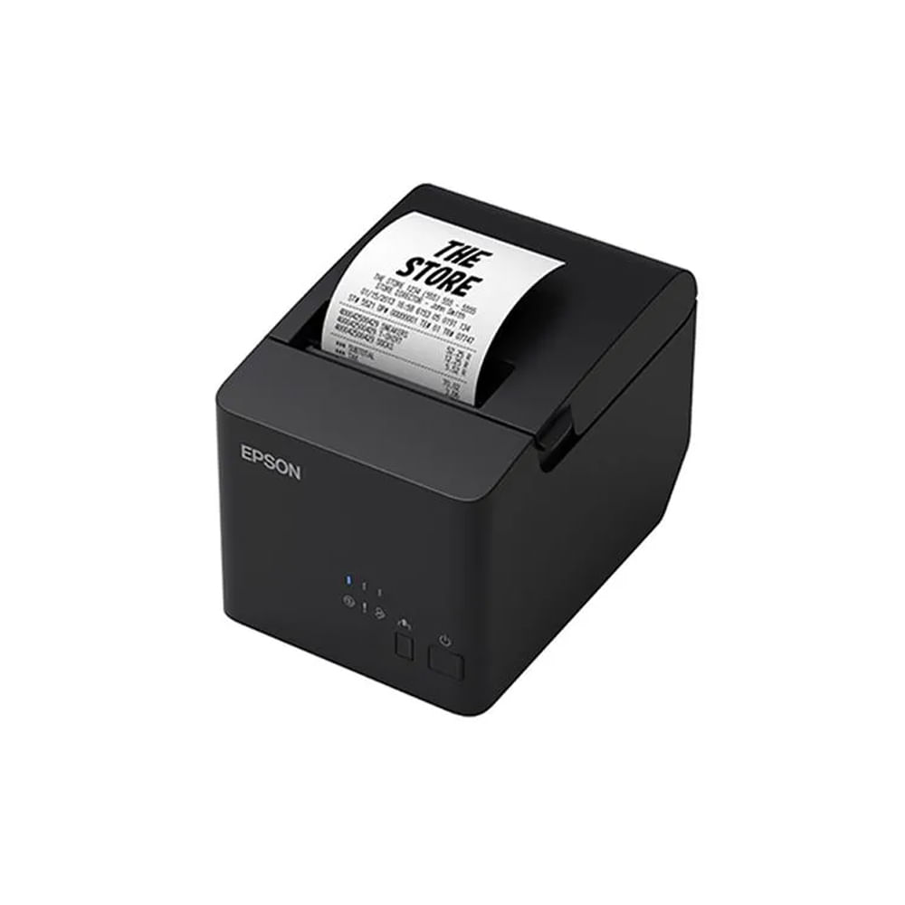 Impresora térmica Epson TM-T20II, USB y Serial, ideal para puntos de venta, compacta y rápida