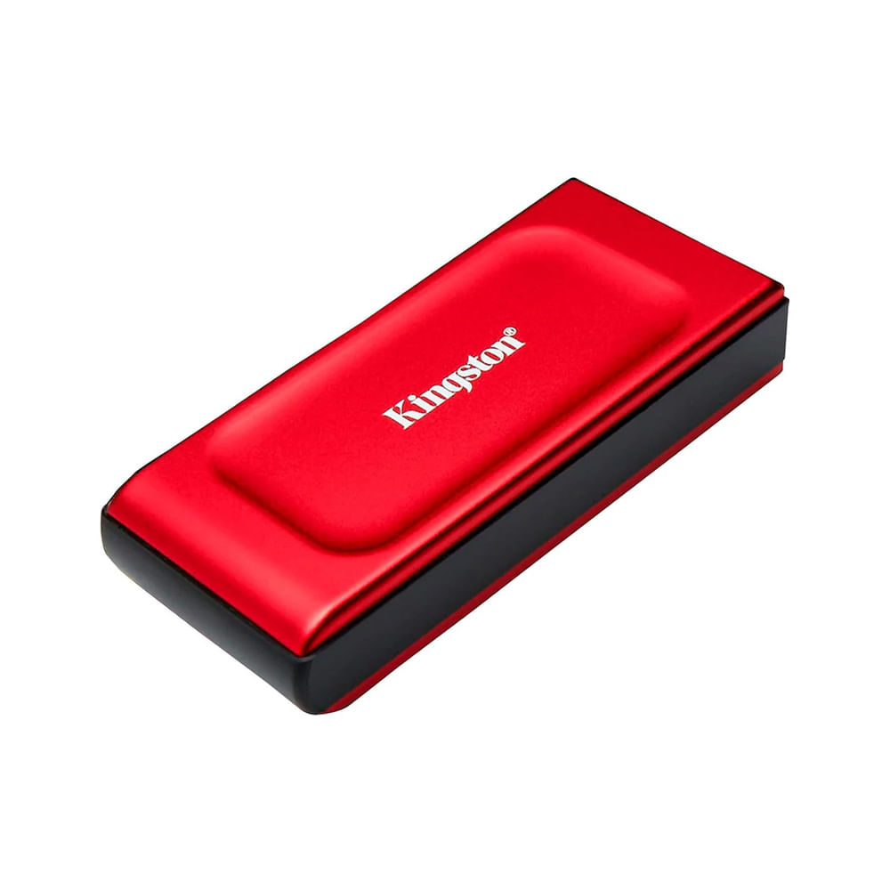Kingston XS1000 SSD portátil 2TB rojo, velocidad de 1050MB/s, USB 3.2 Gen 2, compatible con múltipl