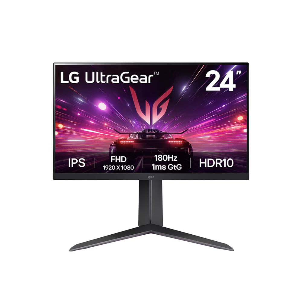 Monitor gaming LG UltraGear 24"" Full HD IPS 180Hz, 1ms, FreeSync/G-Sync, HDMI y DisplayPort