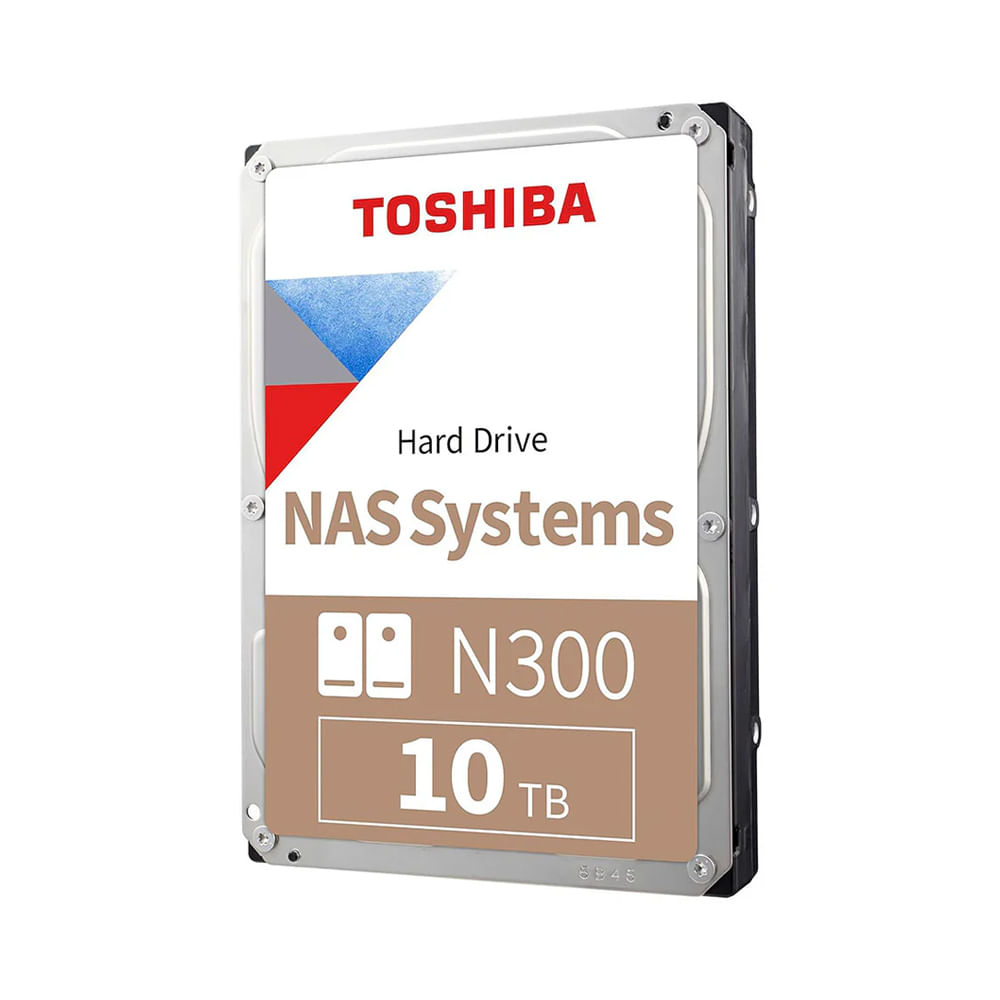 Disco Duro Toshiba N300 de 10TB para NAS - 3.5"" Interno, 7200rpm, SATA 600, Alta Velocidad 281MB/s