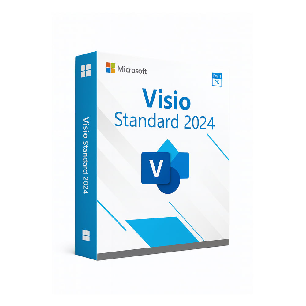 Microsoft Visio Standard 2024 - Licencia Retail Multilenguaje, Versión Completa para Diseño Profesi