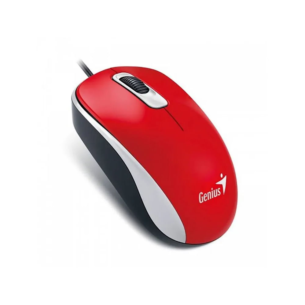 Mouse Genius DX-110 óptico USB 1000 DPI rojo - precisión y comodidad para gamers y profesionales