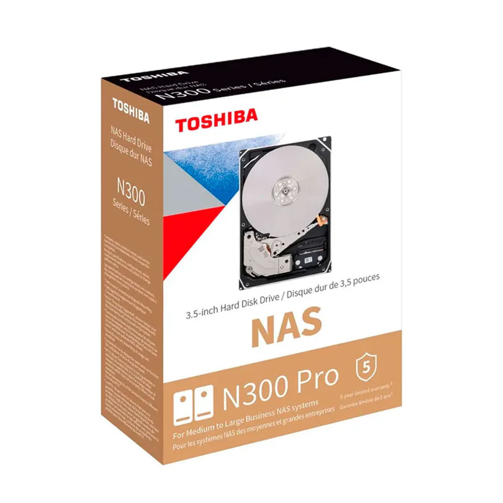 Disco duro externo Toshiba N300 Pro 22TB para NAS, 512MB, alto rendimiento y gran capacidad