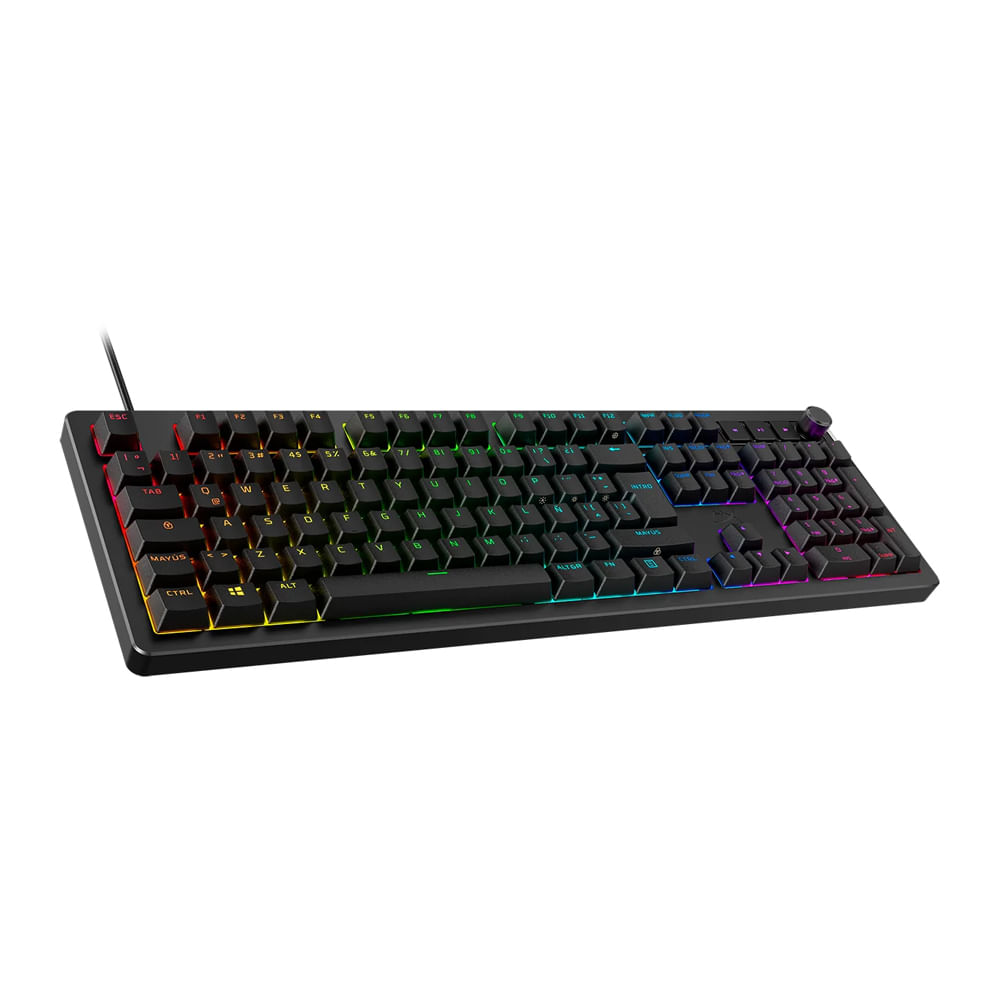Teclado Gaming HyperX Alloy Rise - Teclado mecánico retroiluminado, compacto y ergonómico