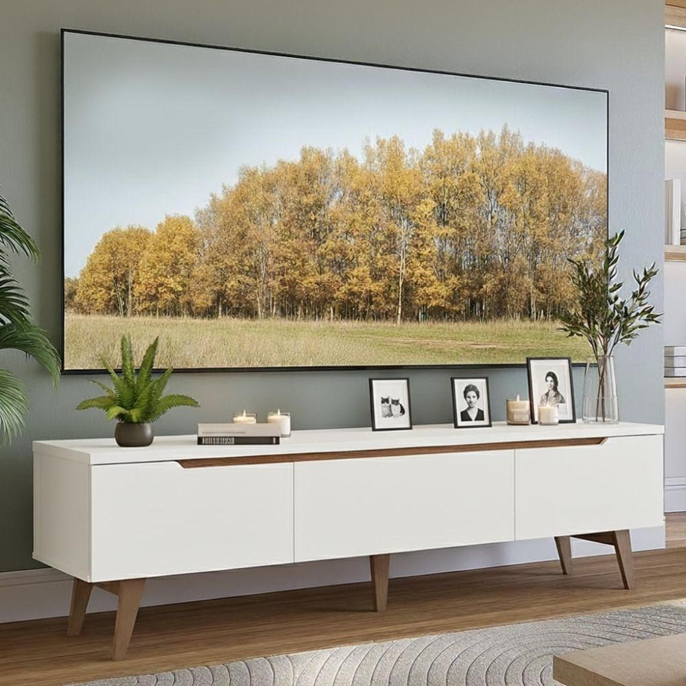 Mesa de TV 65'' Brianna Blanco - Masiva Home