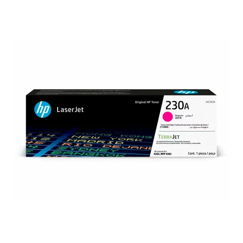 Tóner HP 230A Magenta Original para Color LaserJet Pro MFP 4301/4303 - Impresión de calidad superio