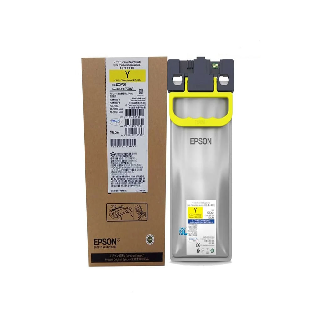 Tinta Amarilla Epson T05A400 para Impresoras WF C878R y C879R – Alta Calidad y Rendimiento