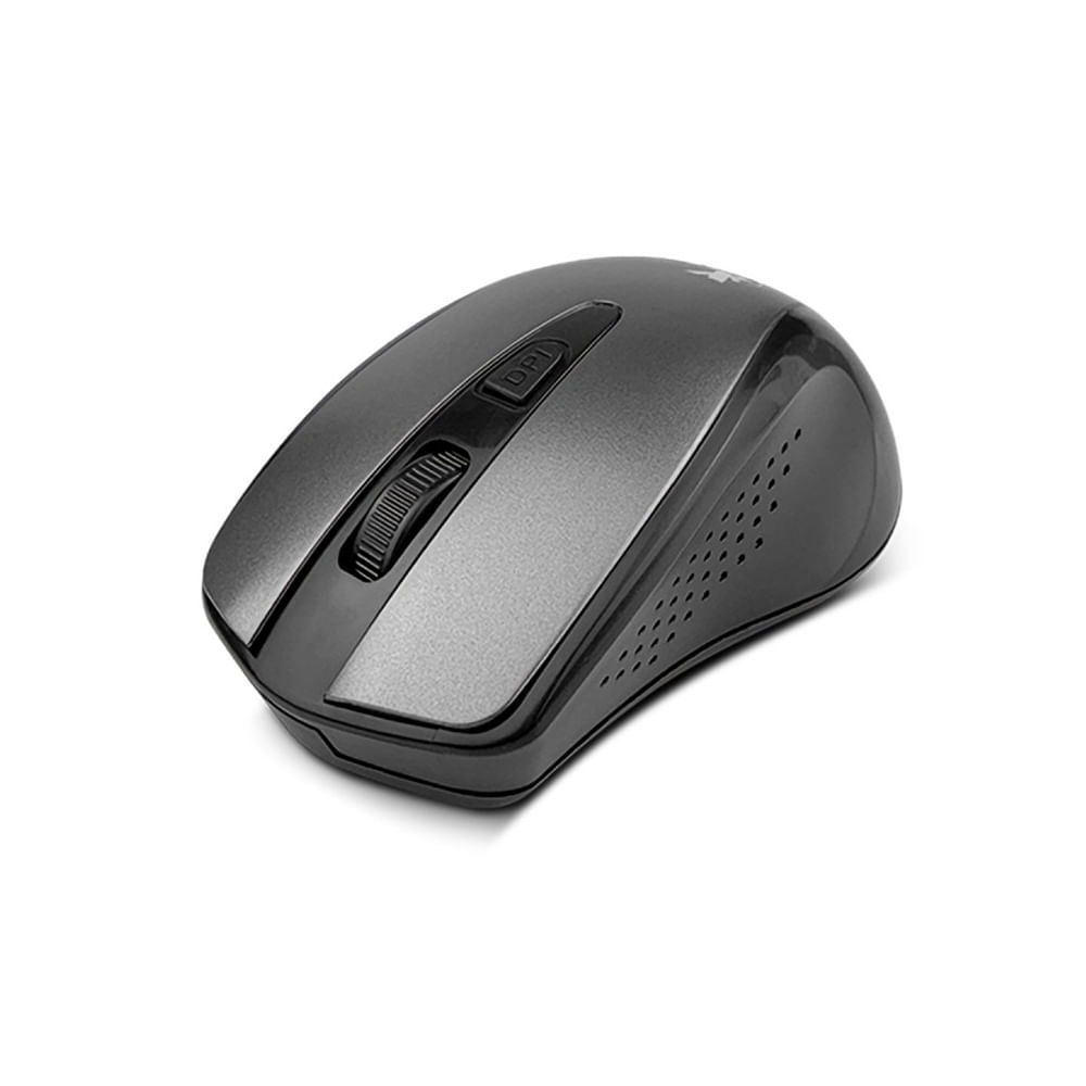 Mouse inalámbrico Xtech XTM-315GY en gris aluminio, 2.4 GHz, 4 botones y 1600 DPI para alta precisi