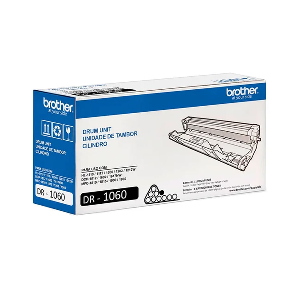 Tambor de imagen Brother DR-1060 para impresoras láser - Rendimiento de 10,000 páginas, alto rendim