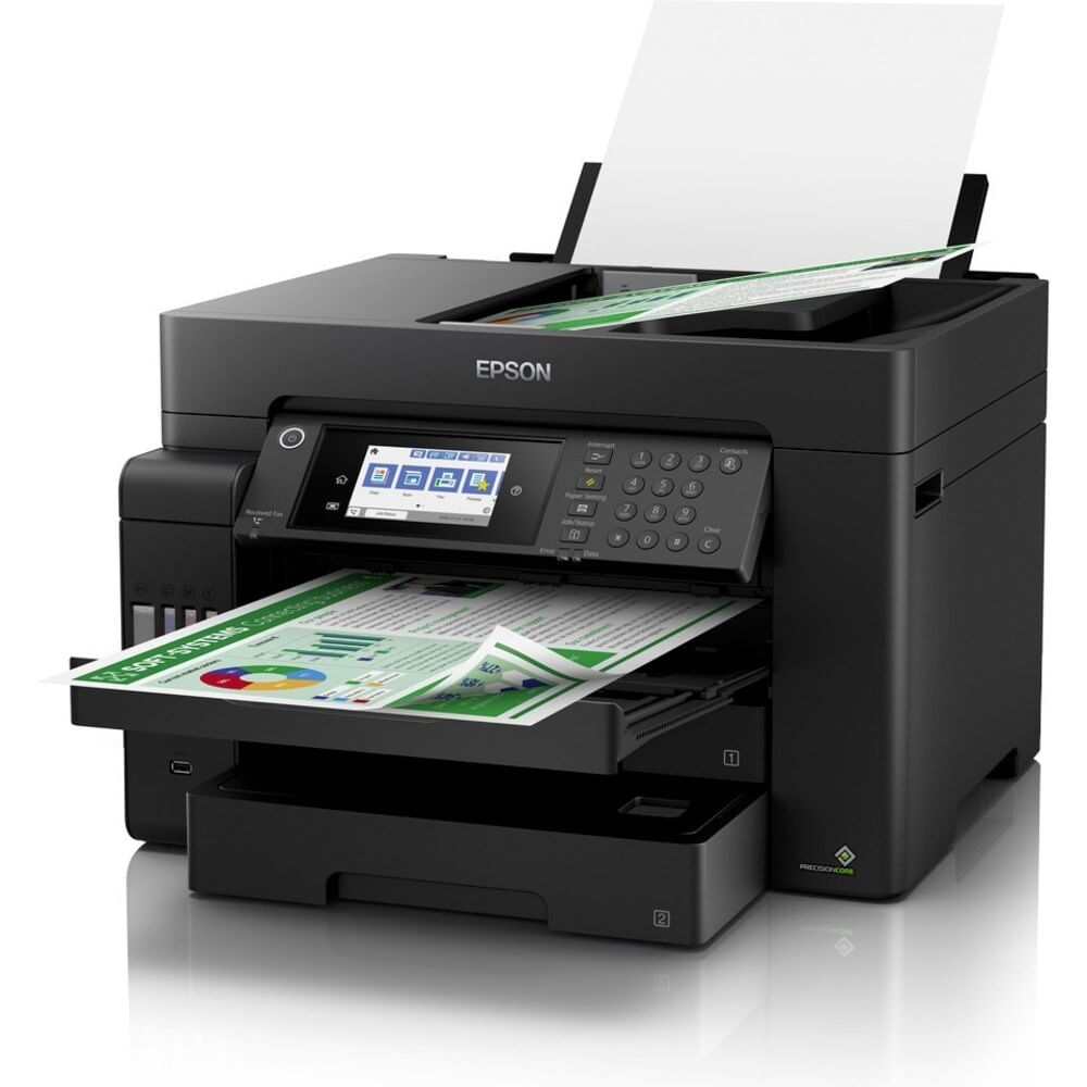 Impresora multifunción Epson EcoTank L15150, tinta inalámbrica, 32 ppm, escáner y fax, color negro