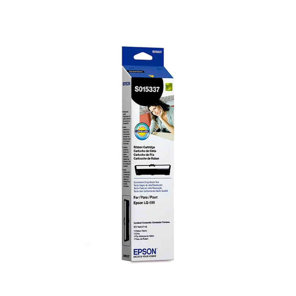 Cinta de Ribon Epson SO15337 LQ590 - Compatible, Alta Calidad, Ideal para Impresoras Epson