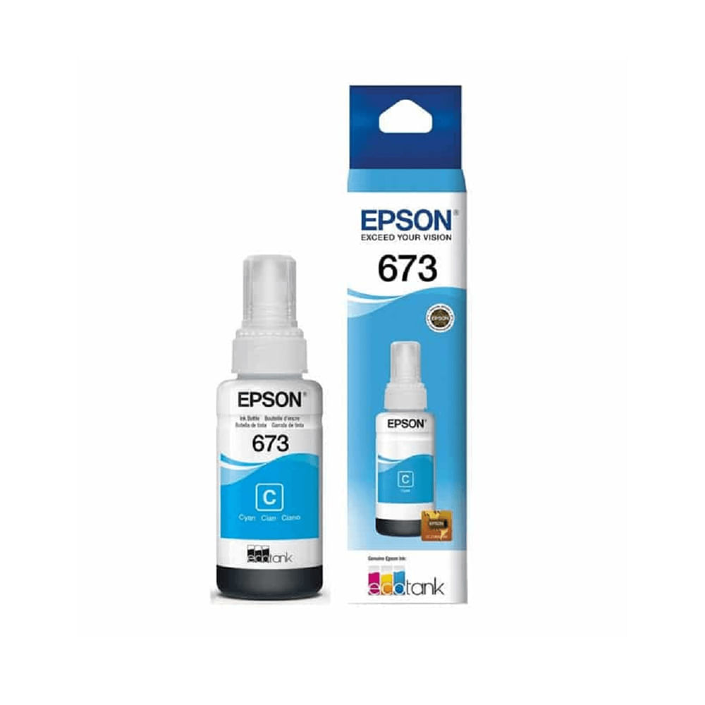 Tinta Epson 673 Cyan 70ml - Calidad de impresión superior para tus proyectos creativos