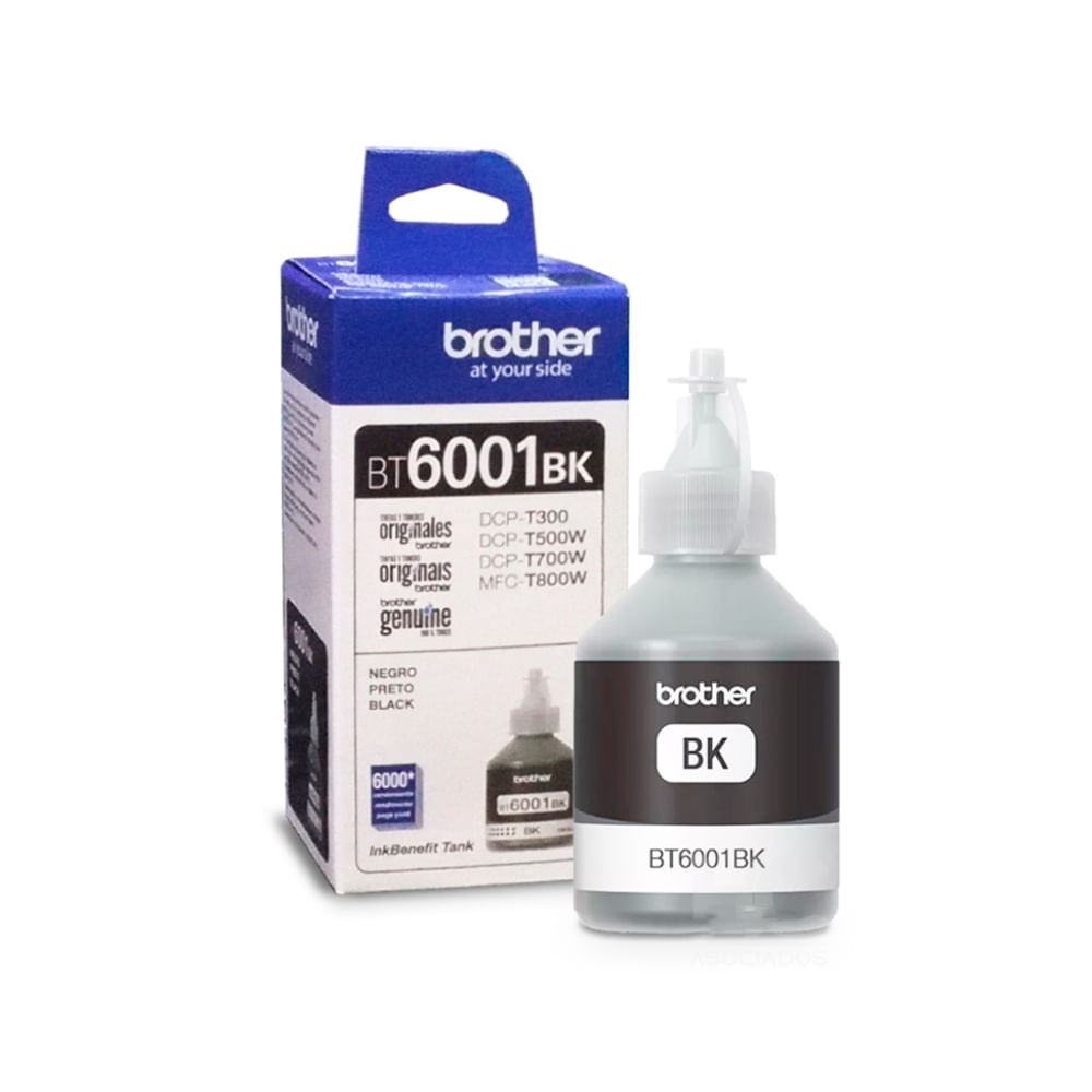 Tinta Brother BT6001BK Negra para Impresoras DCP-T300, T500W y T700W - Alta Calidad y Rendimiento
