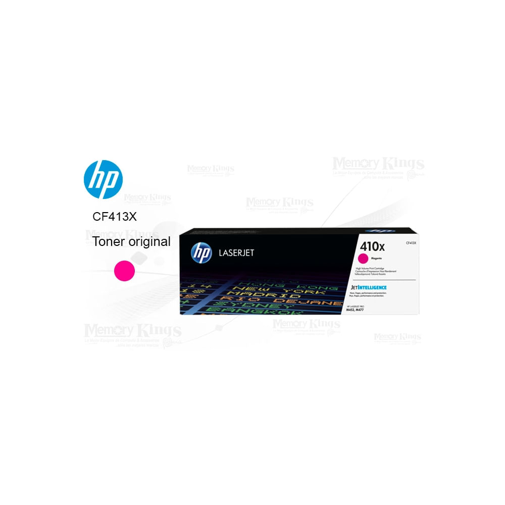 Toner HP 410X Magenta Original para impresoras - Rinde hasta 5000 páginas, calidad excepcional