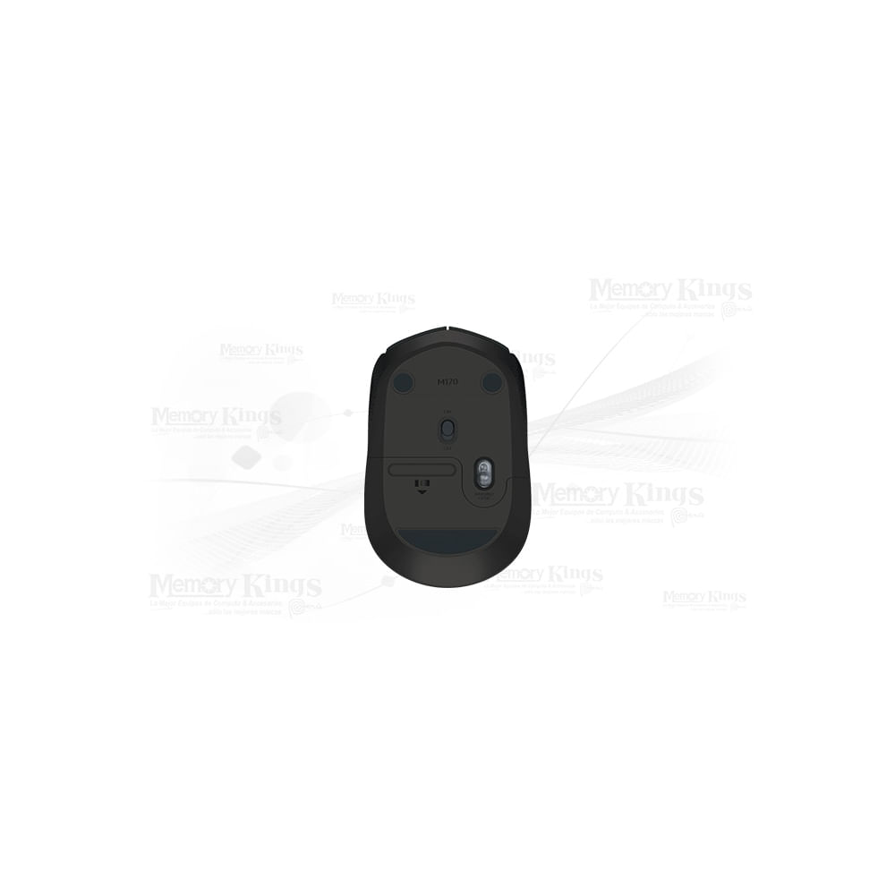 Mouse inalámbrico Logitech M170 en color negro - diseño compacto y fácil conectividad