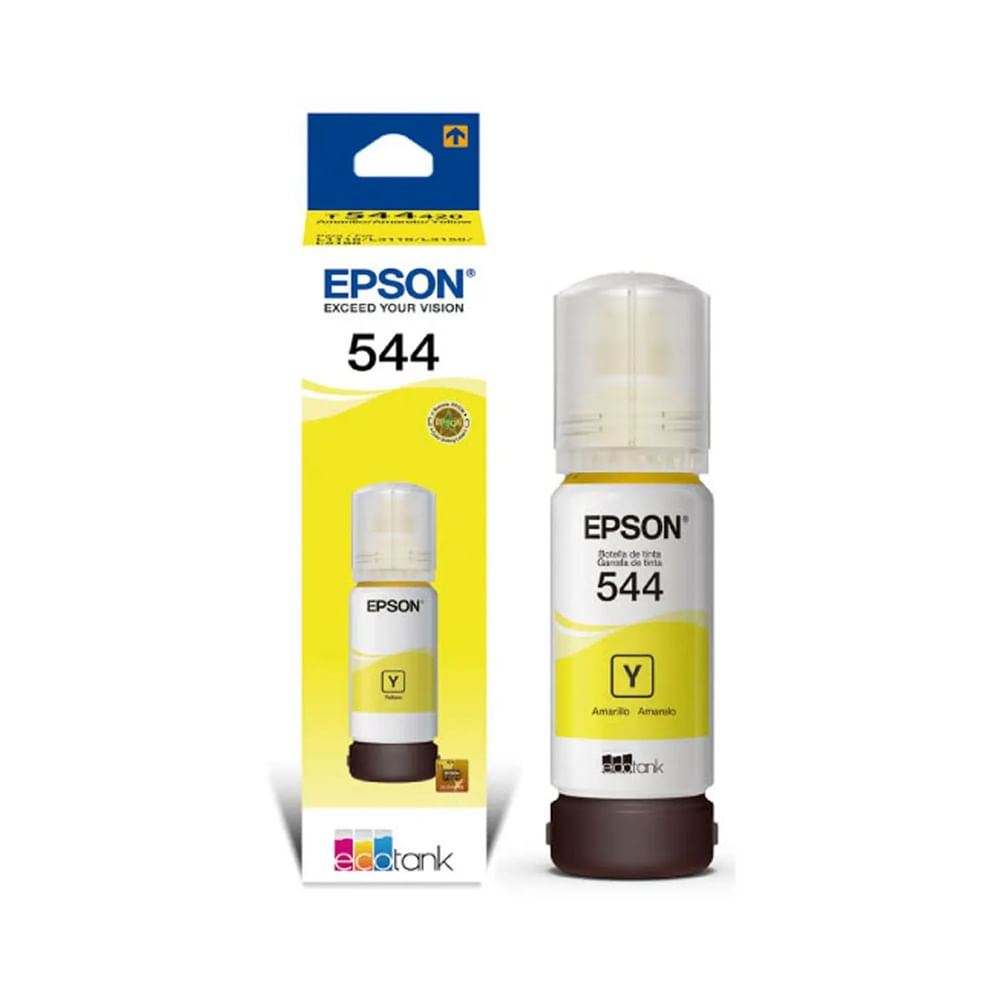 Tinta Epson 544 Amarilla 65ml - Excelente calidad de impresión y gran rendimiento