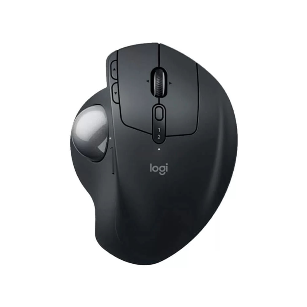Mouse Logitech MX Ergo S: Trackball inalámbrico Bluetooth y USB-C, color negro, ergonómico.