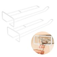 Pack de 2 Soporte Organizador De Copas Multiuso De 1 Carril Blanco 488CB01