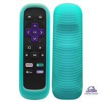 Funda Protectora de Silicona Antideslizante para Control Roku-Turquesa