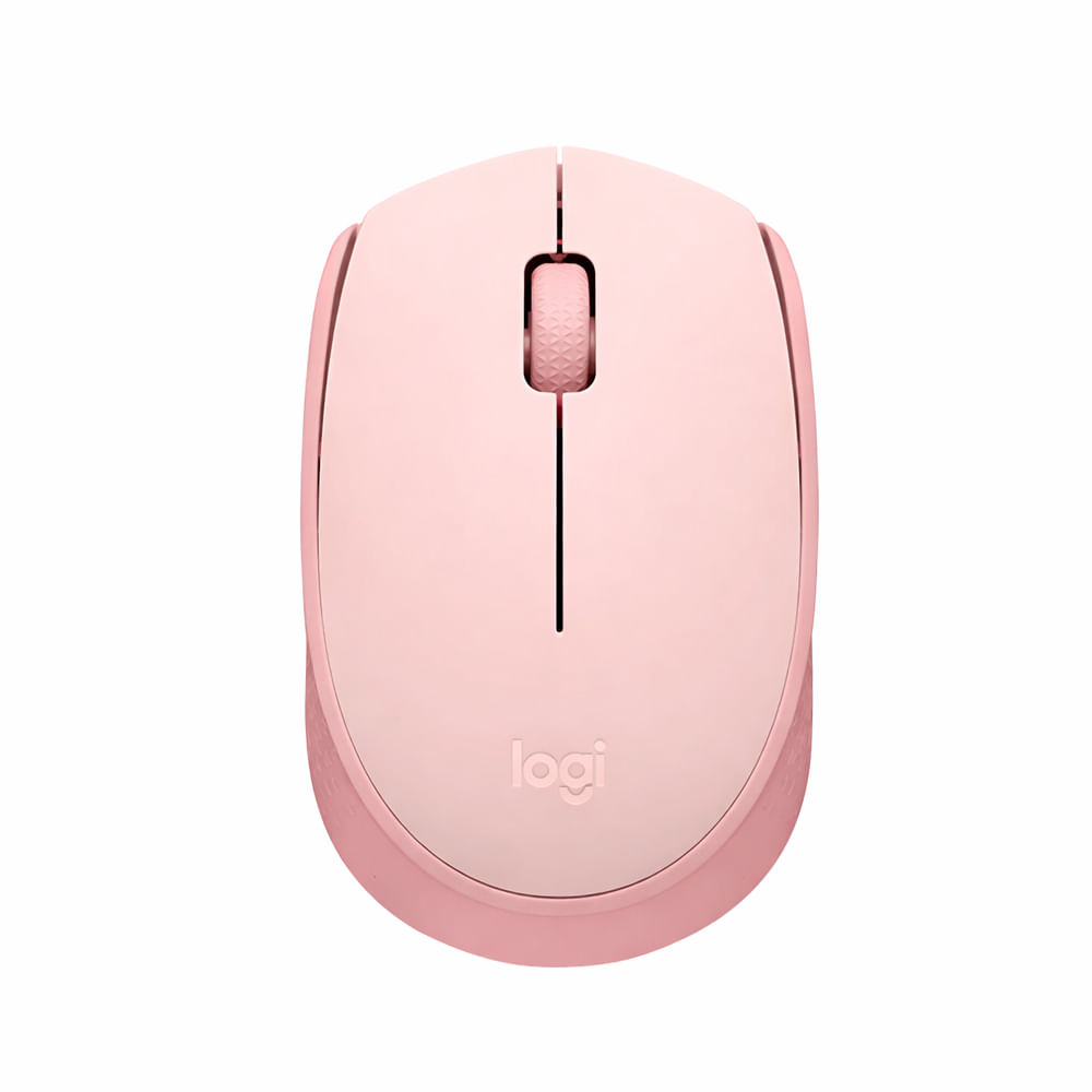 Logitech M170 ratón inalámbrico ambidiestro rosa, óptico de 3 botones para trabajo cómodo