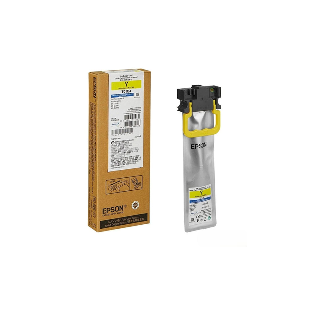 Epson Tinta Amarilla 140ml Original T01C para Impresoras - Alta Calidad de Impresión